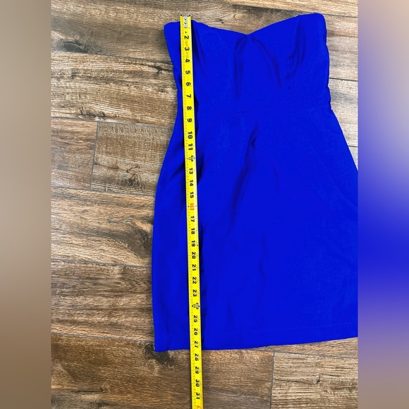 Royal Blue Judith March Mini Strapless Dress Small - Picture 6 of 12